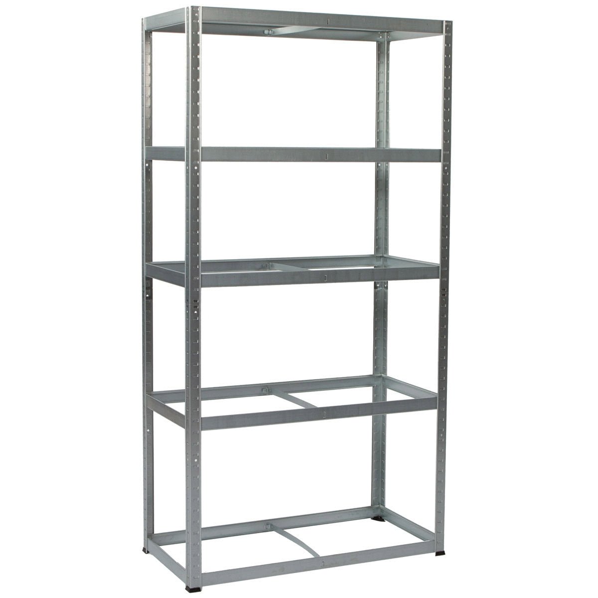 RackZone Value Shelving, 5 shelves, 1780h x 900w x 450d, 175kg UDL, galvanised.