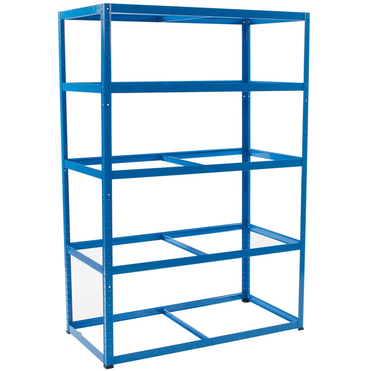 RackZone Value Shelving 1780h x1200w x600d, 5 shelves, 265kg UDL, blue.