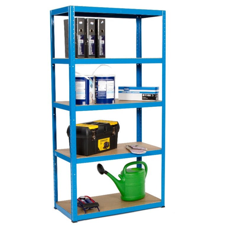 RackZone Value Shelving, 5 Level, Blue, 1780h x 900w x 450d, 175kg UDL.