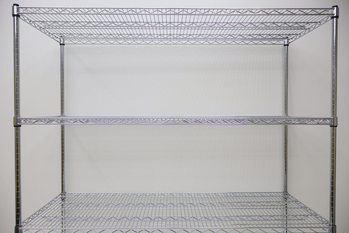 4 Tier Chrome Plated Security Trolley 1600H x 1520W x 610D