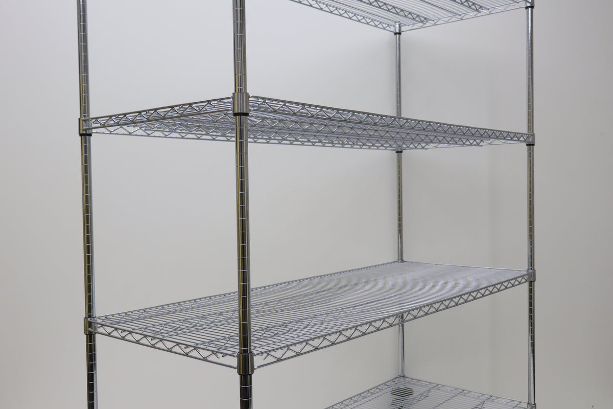 4 Tier Chrome Plated Security Trolley 1600H x 1520W x 610D