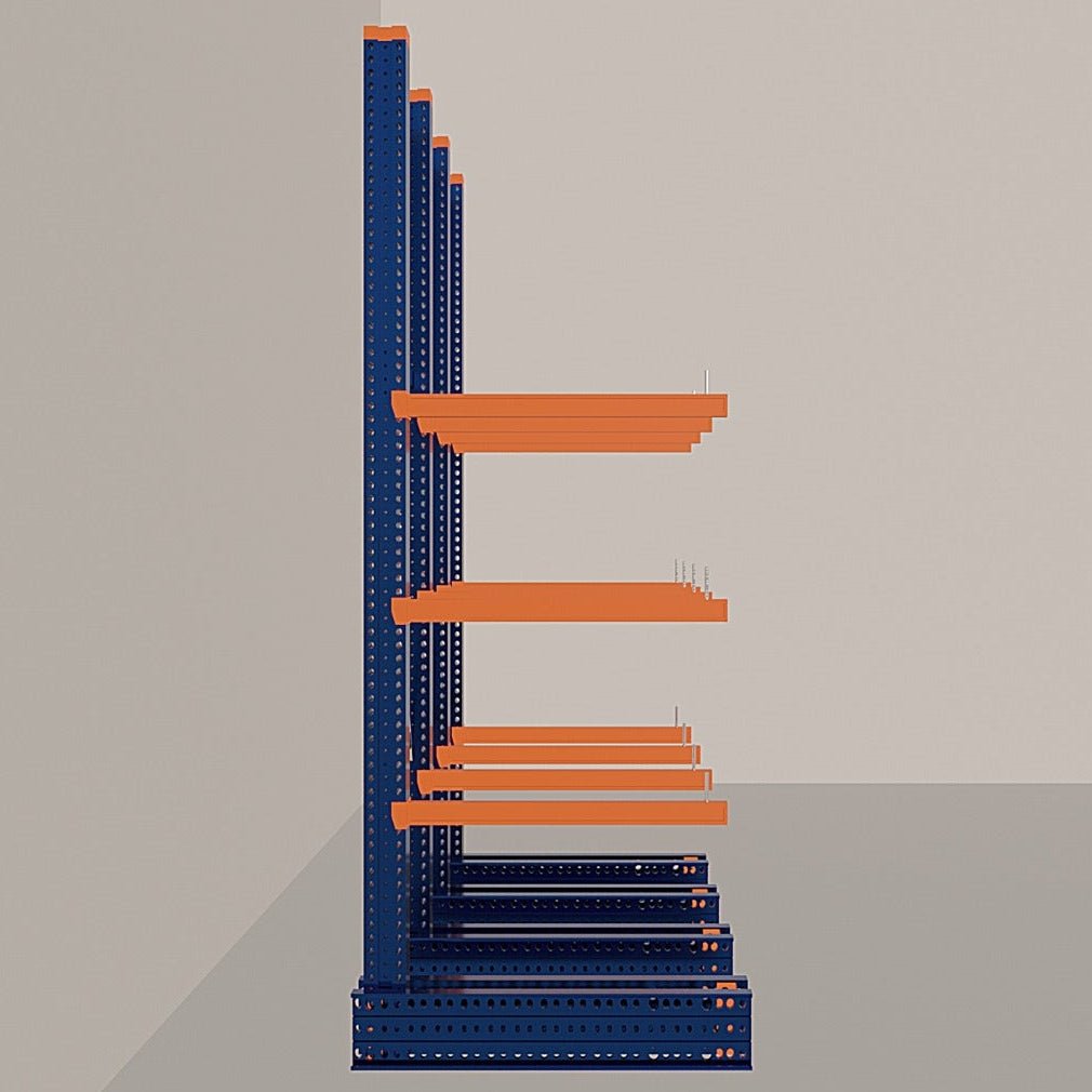 Cantilever Rack 5000H x 3000W x 1200D c/w Base + 3 Levels
