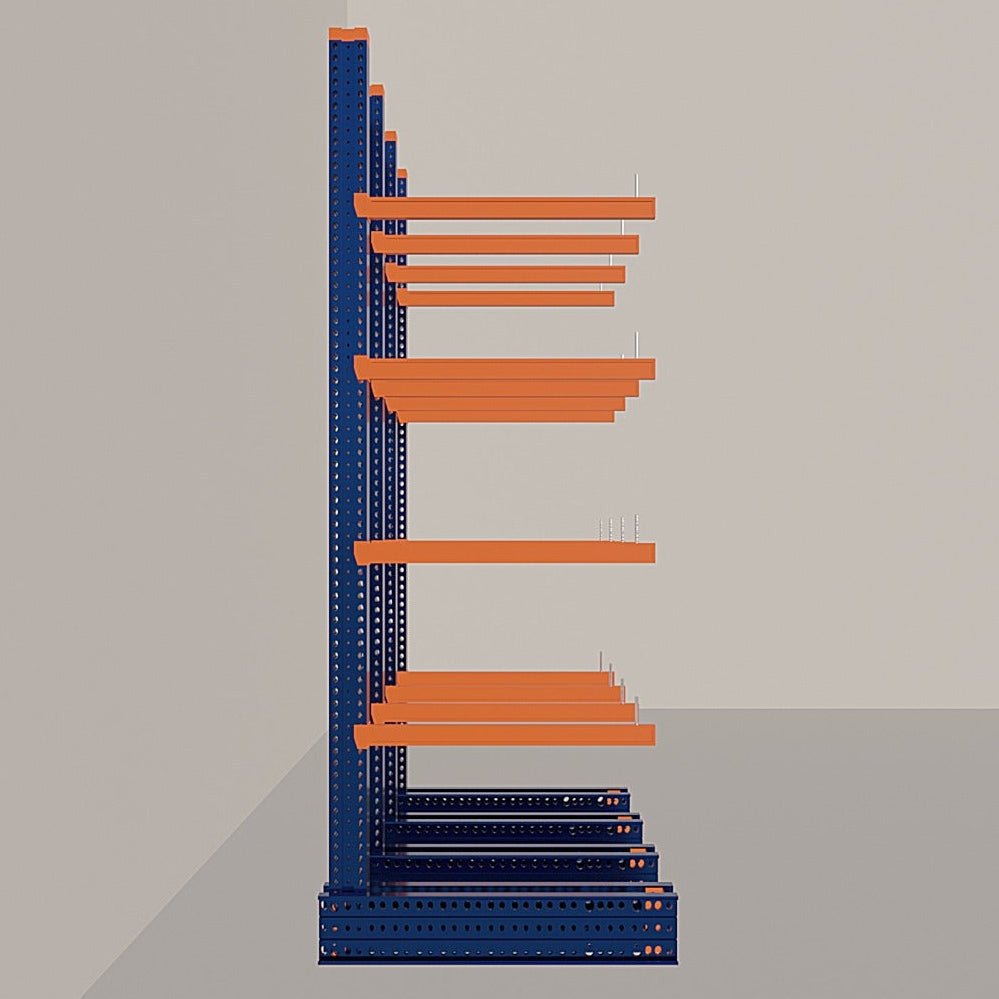 Cantilever Rack 5000H x 3000W x 1200D c/w Base + 4 Levels