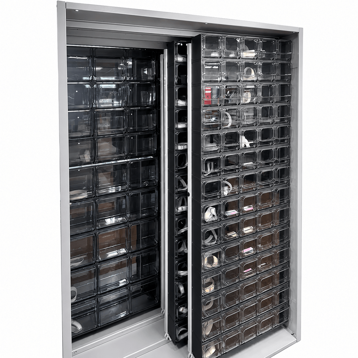 Storage Tilt Bin System with Sliding Panels CB600/4A - 210 Drawer - RackZone