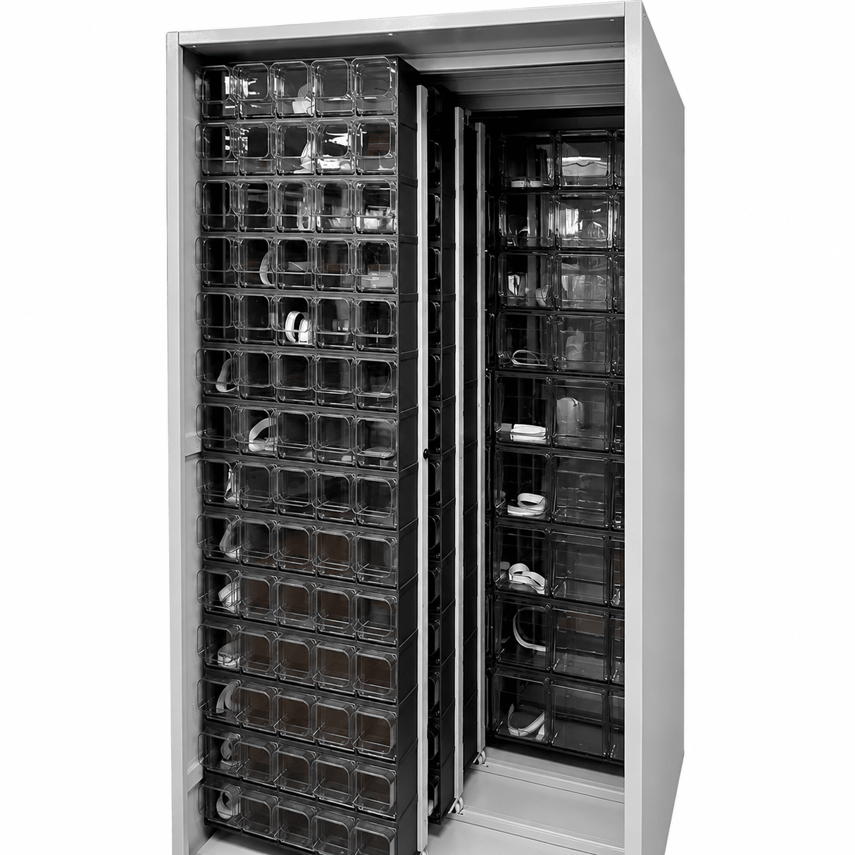 Storage Tilt Bin System with Sliding Panels CB600/4A - 210 Drawer - RackZone