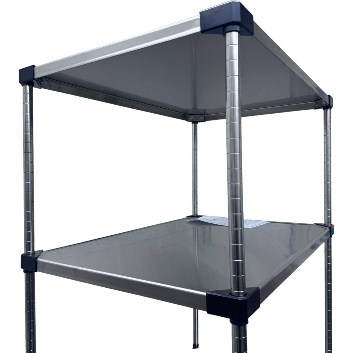 4 Tier Chrome Plated Security Trolley by RackZone, 1600H x 1520W x 610D.