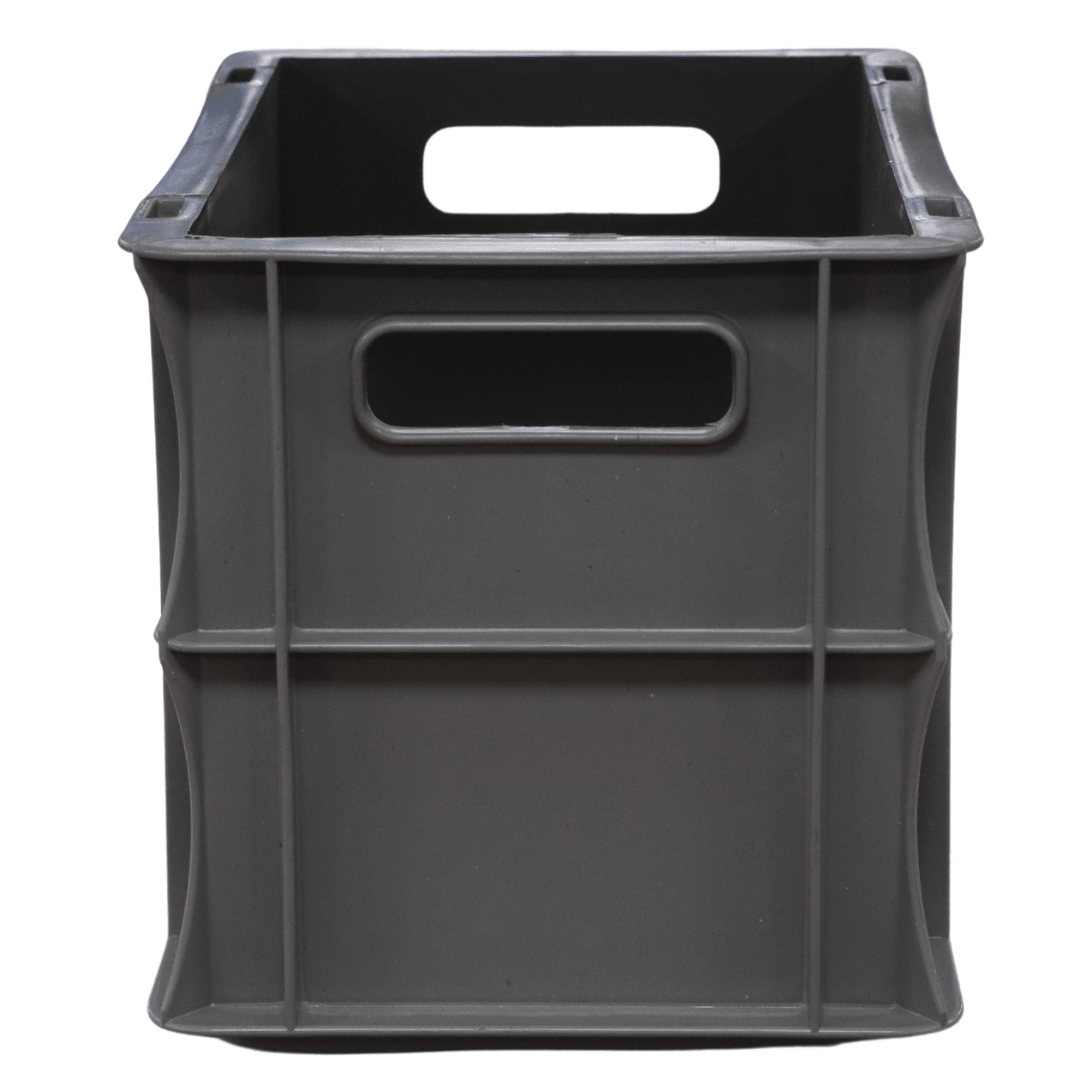A grey RackZone Euro Container 300x200x200mm with two rectangular handles.