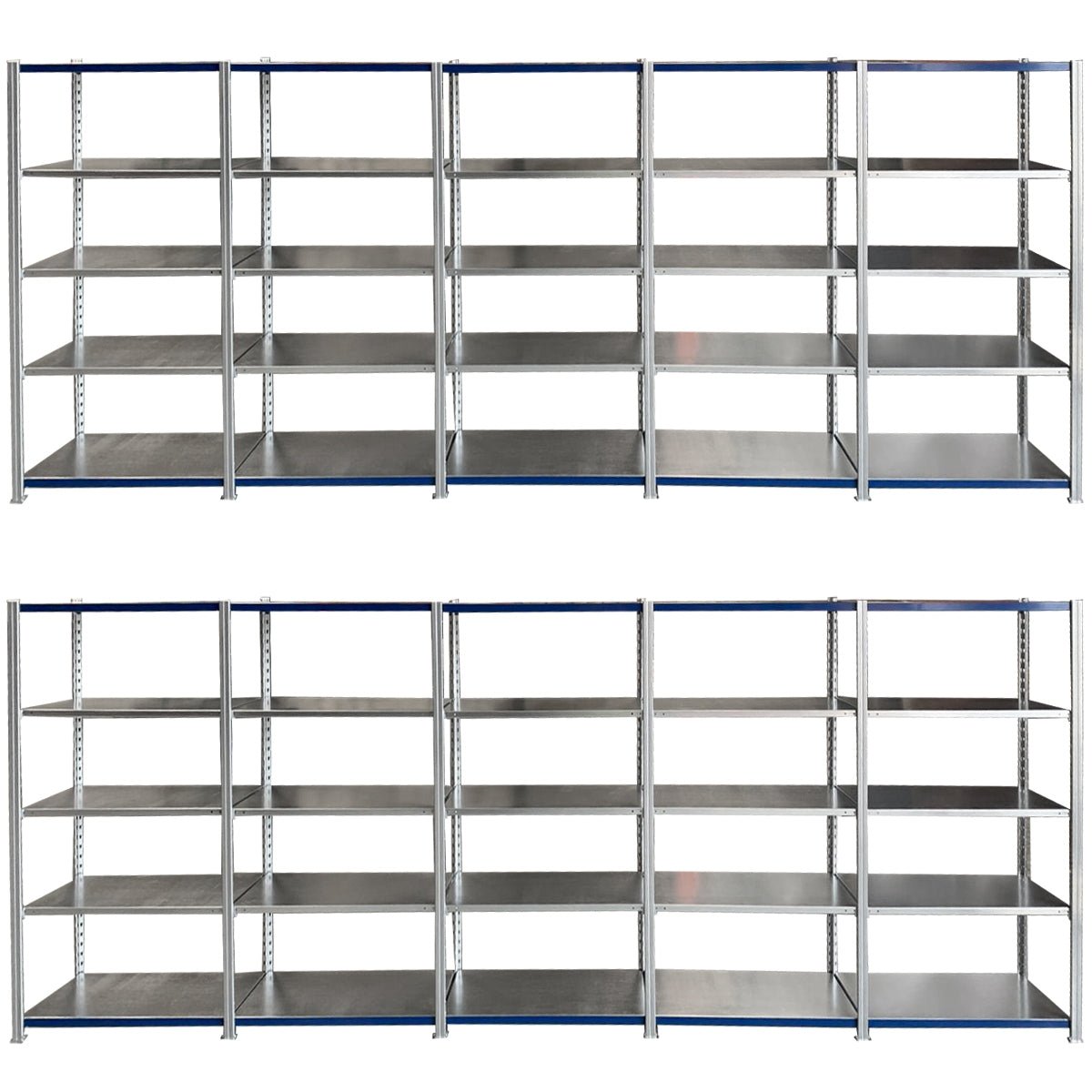 Two Easy Rack Galvanise units by RackZone, side by side on a white background.