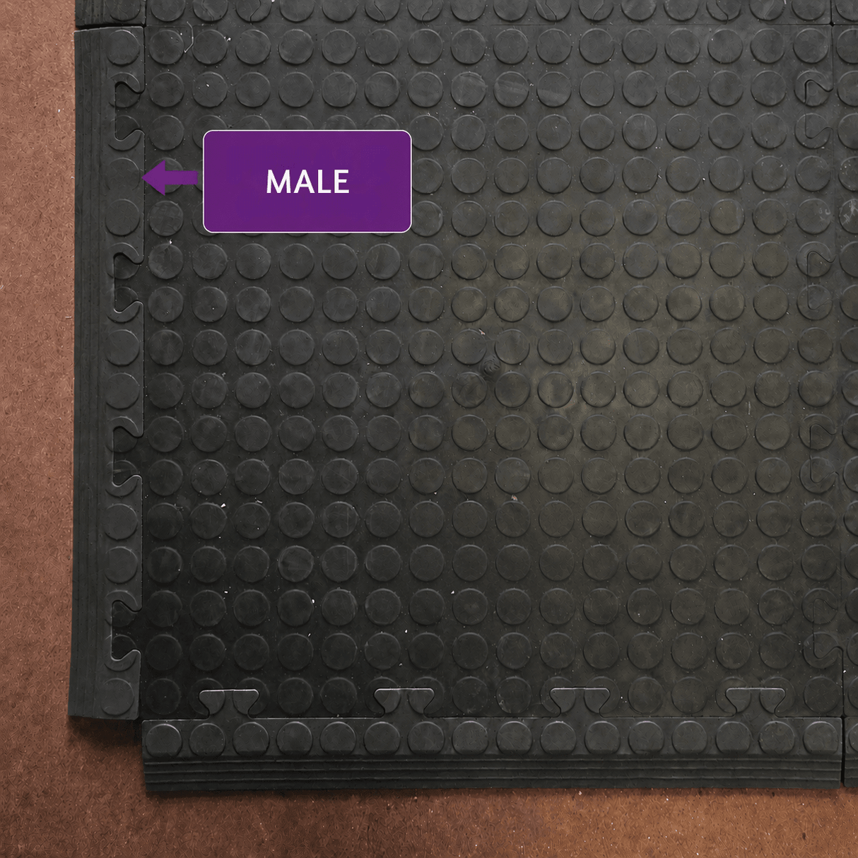 Vinyl Floor Edging Tiles Black (pack of 10) - RackZone