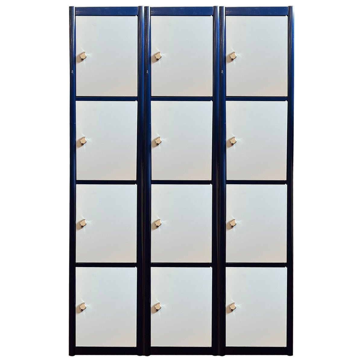 Metal Locker 4 Door 1800 x 500 x 300mm c/w Padlock 3 Bay