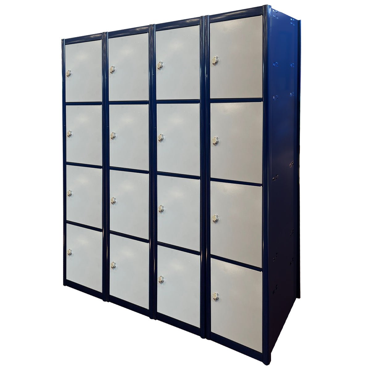 Metal Locker 4 Door 1800 x 500 x 300mm c/w Padlock 4 Bay