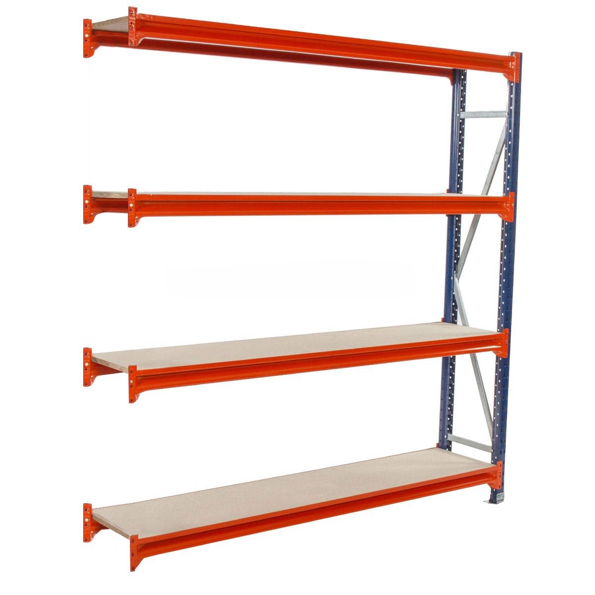 RackZone 5 Bay Longspan Shelving, 4 levels, incl. delivery.