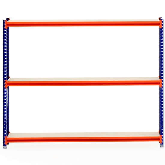 RackZone Longspan Shelving 400mm, Laminated Timber, Starter Unit.
