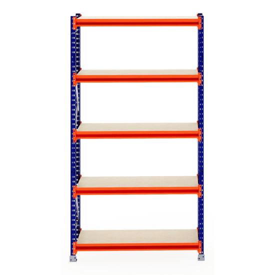 RackZone Longspan Shelving Starter, 600mm depth, laminated timber shelves.