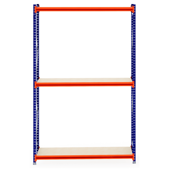RackZone Longspan Shelving 800mm Deep Laminated Timber Starter Unit.