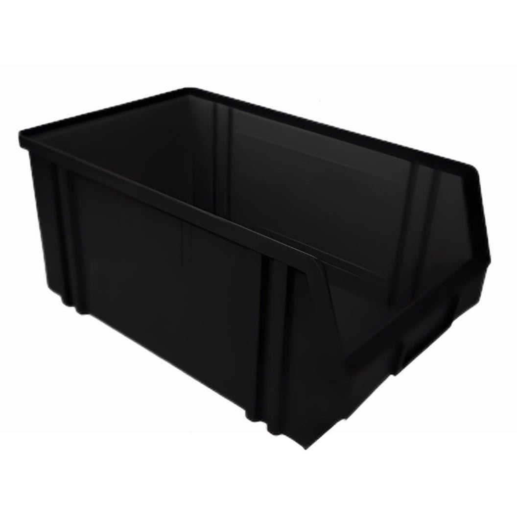 RackZone Storage Part Bin, open front, 149x205x335mm, stackable, empty.