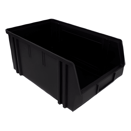 RackZone Storage Part Bins 177H x 305W x 480D, open front, built-in handle.