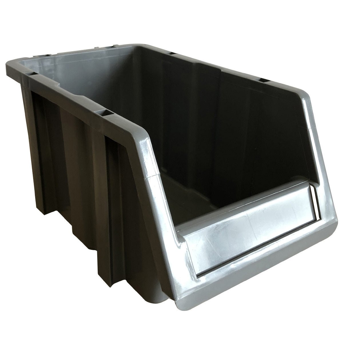 RackZone Storage Part Bin PA315, grey, open front, 150x173x307mm.