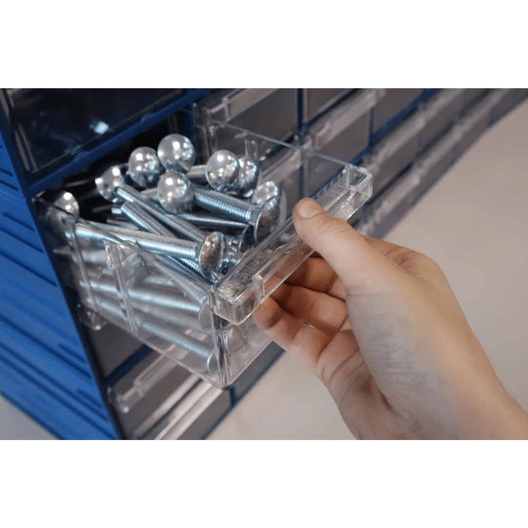 Plastic Drawer 72 Box 204d x 370w x 160h Blue 120-6