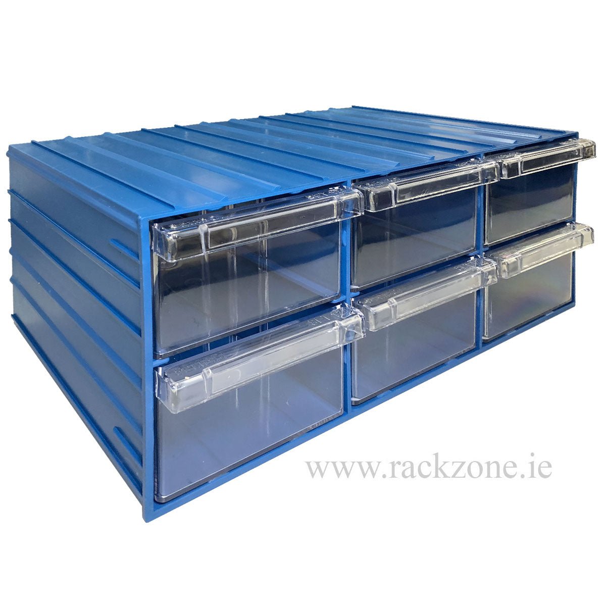 Plastic Drawer 72 Box 204d x 370w x 160h Blue 120-6