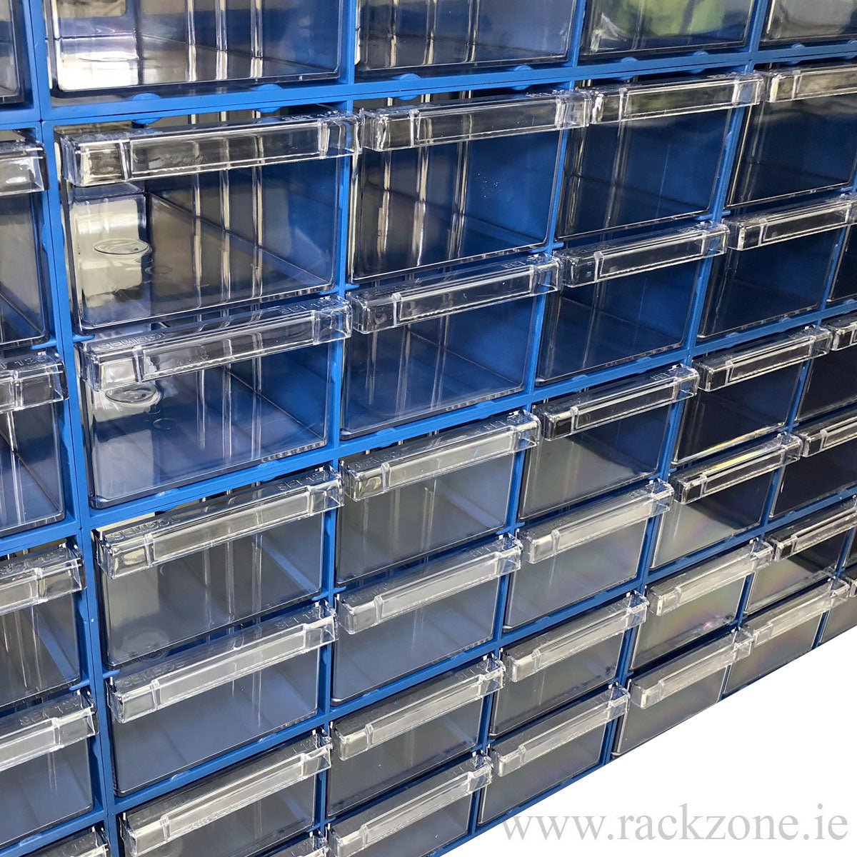 Plastic Drawer 72 Box 204d x 370w x 160h Blue 120-6