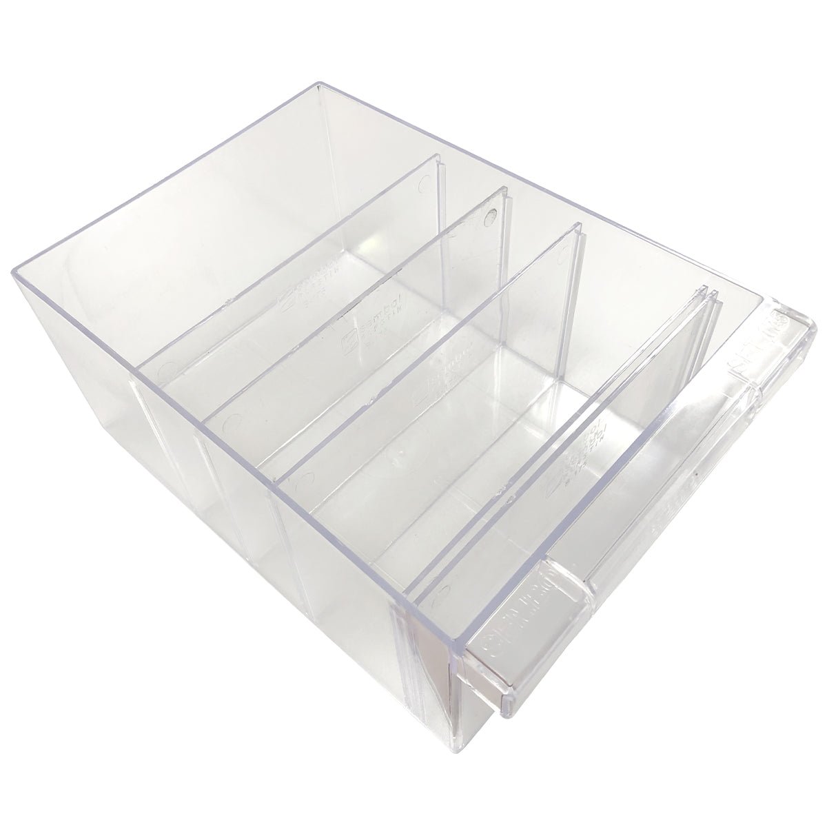 RackZone Plastic Drawer Dividers 230d x173w x110h, pack of 10, with front handle.