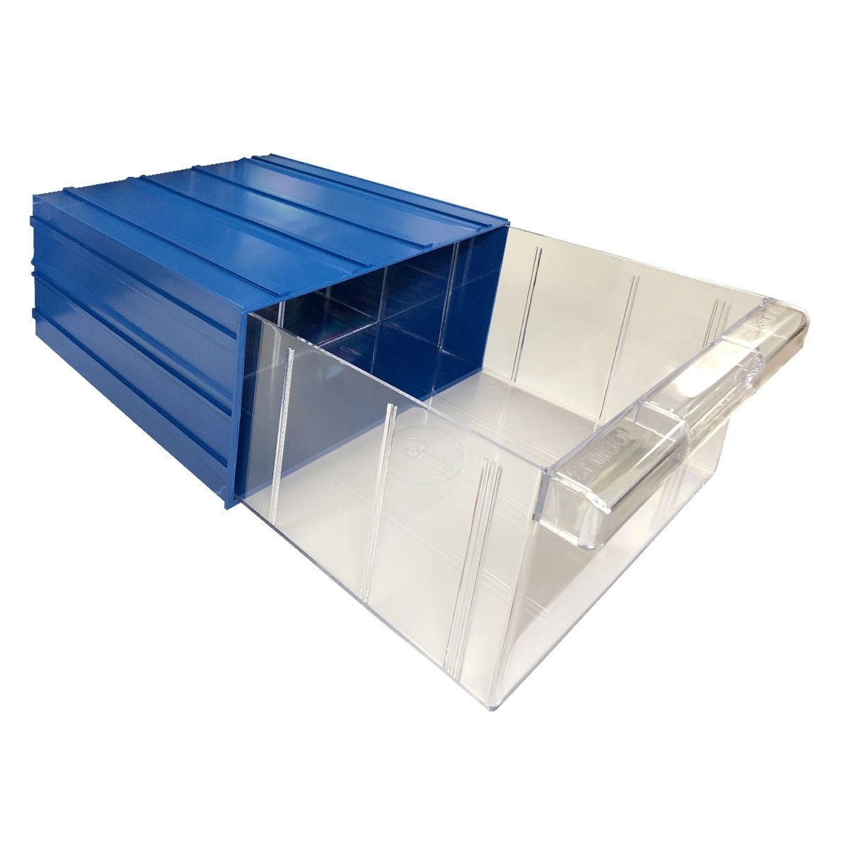 RackZone Plastic Drawer 12 Box, Blue, 340x260x150mm with pull-out storage.