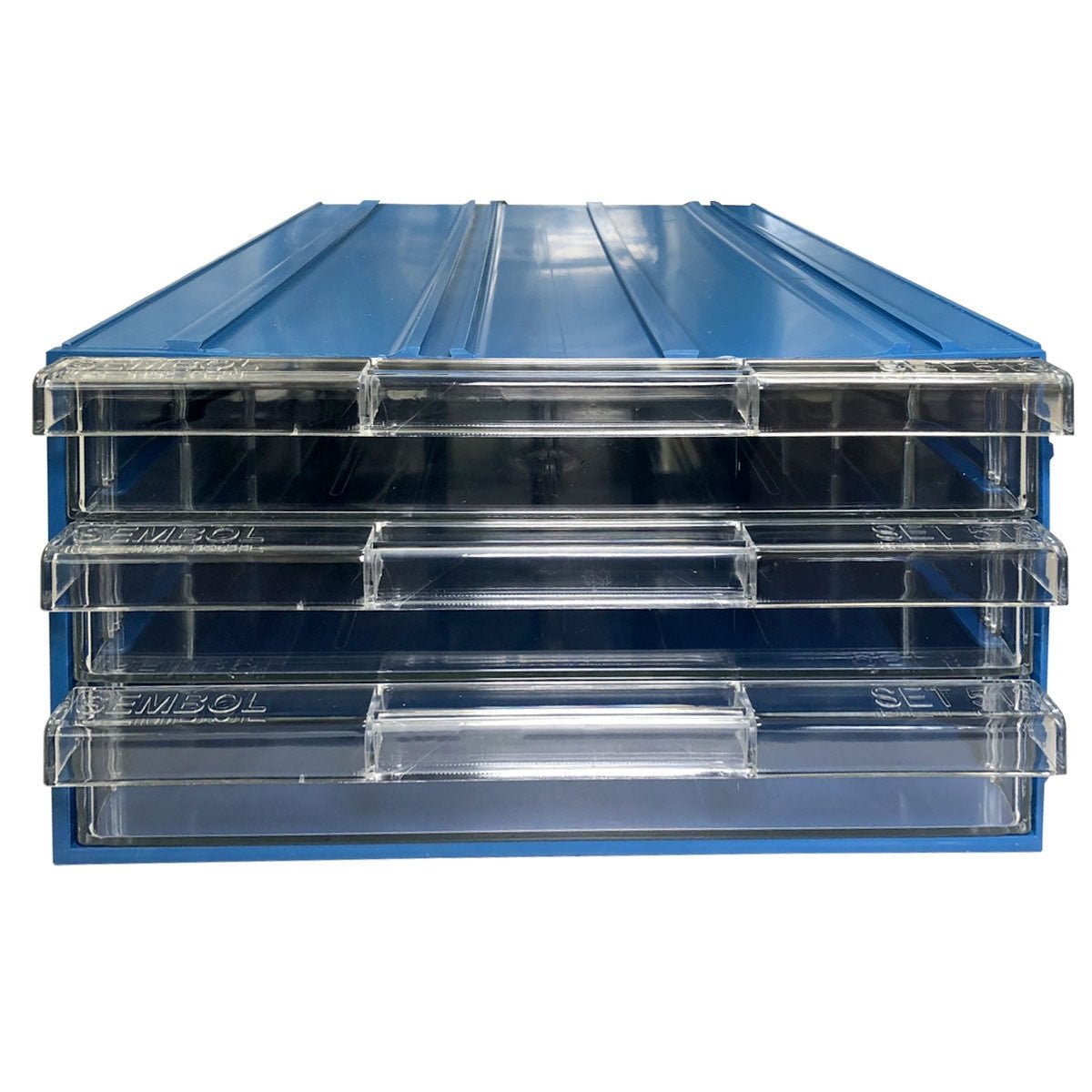 RackZone Plastic Drawer 36 Box, Blue, 340x260x150mm, for small parts storage.