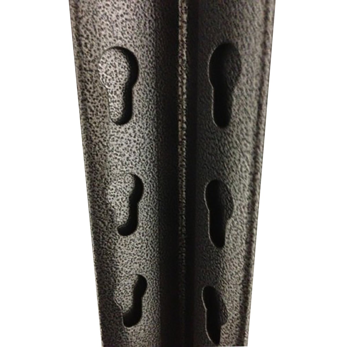 RackZone 5 Bay Rivet Shelving bars with keyhole slots shown on white background.