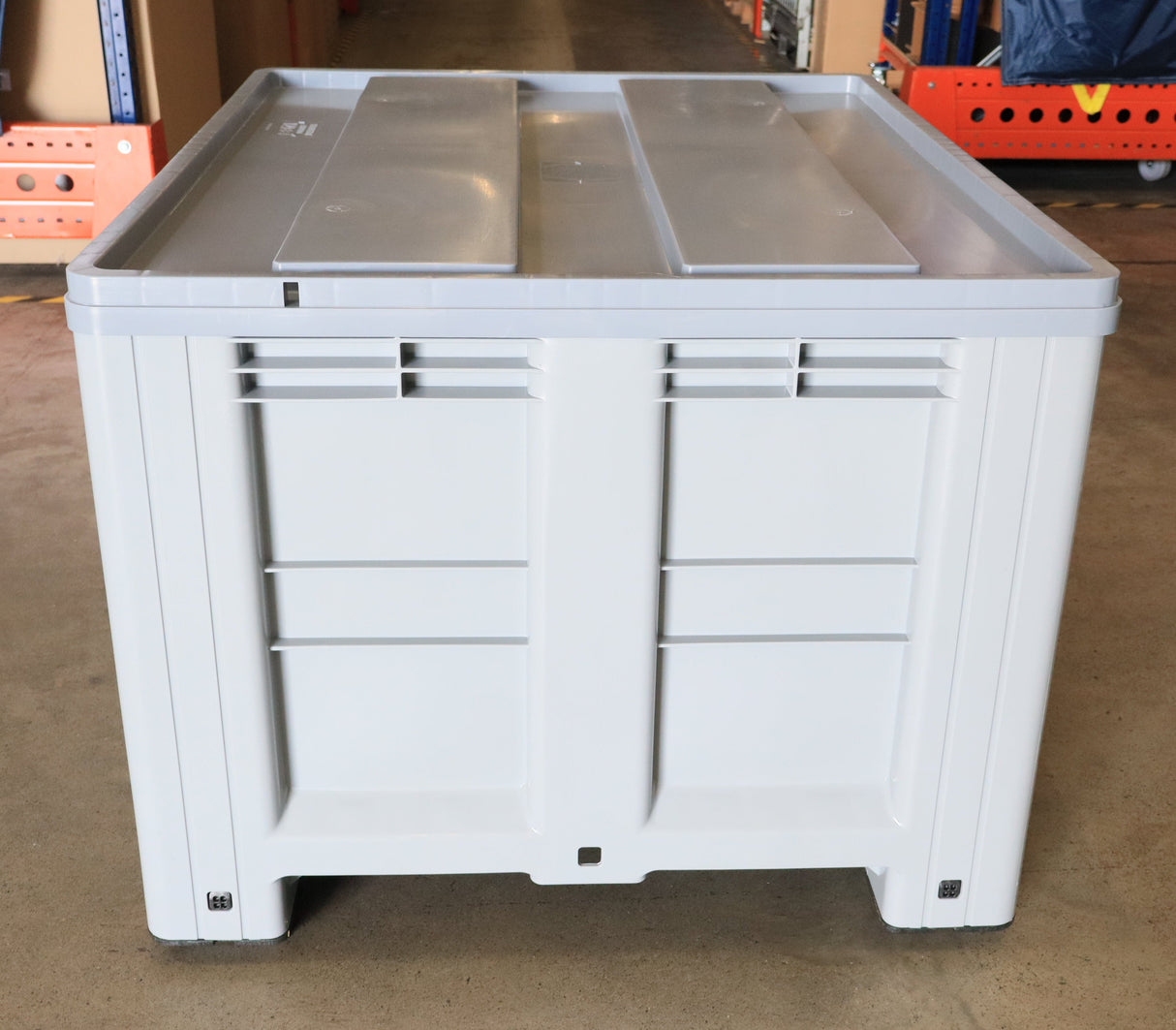 RackZone Pallet Box 1200mm x 1000mm x 760h on a warehouse floor.