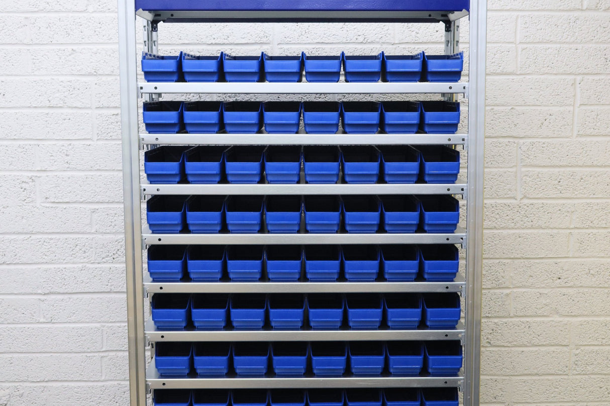 Storage Kit Easy Rack Shelving With 96 Shelf Bins - RackZone