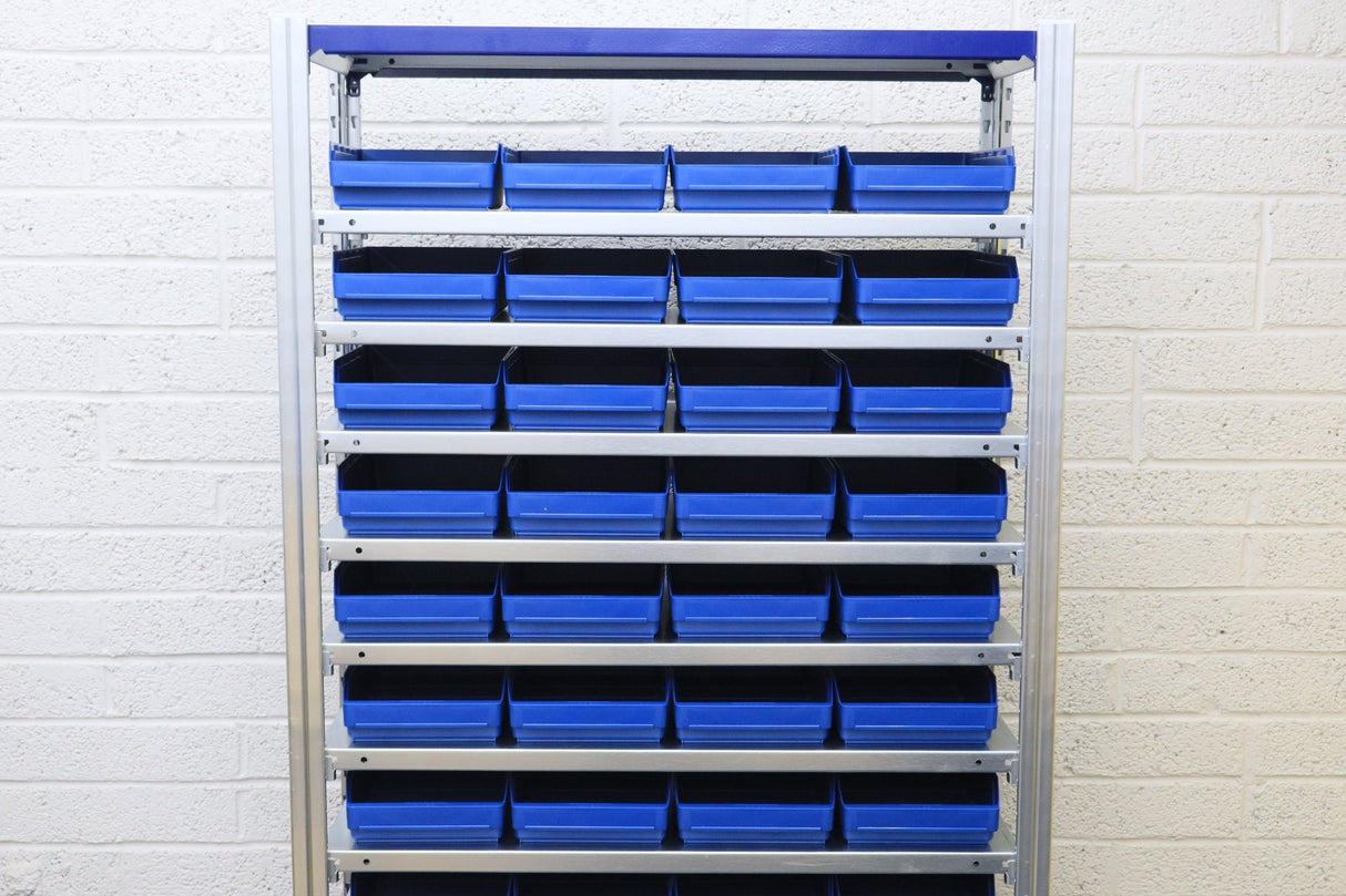 Storage Kit Easy Rack Shelving With 48 Shelf Bins - RackZone