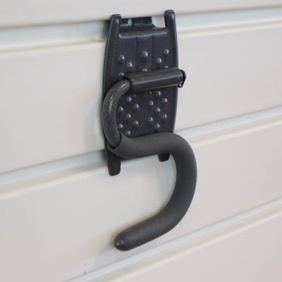 RackZone Slatwall Grip Hook, perfect for organizing sheds and garages.