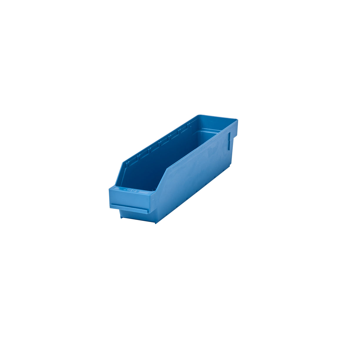 RackZone Standard Shelf Bin 400d x 90w x 95h Blue, recyclable, open front.