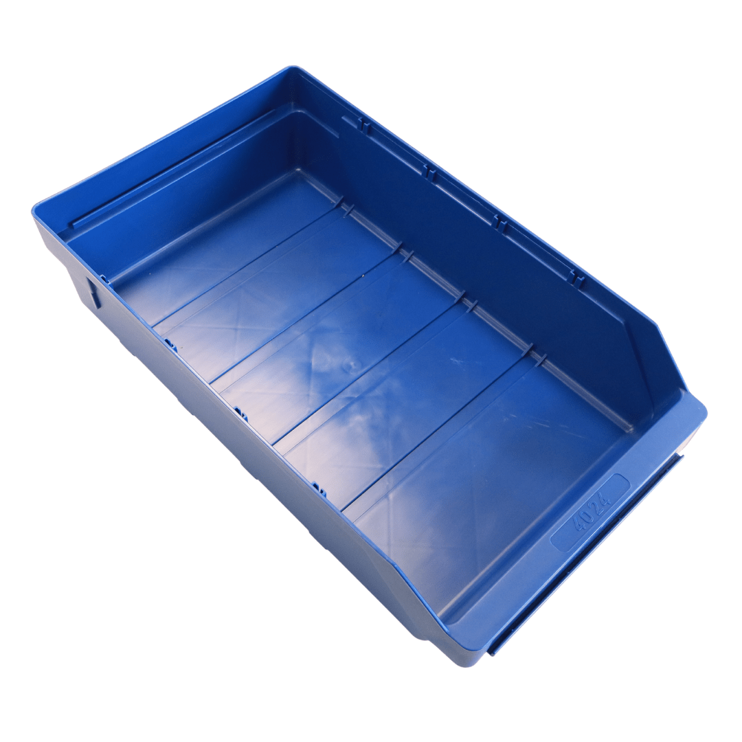 RackZone Standard Shelf Bin ST4024, blue, 400x240x95mm, for custom storage.