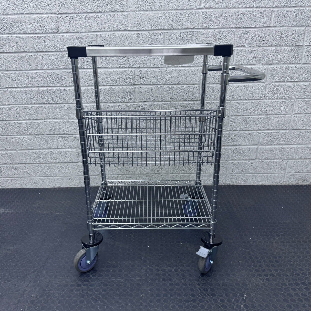 The RackZone 3-tier stainless steel trolley offers durable kitchen storage.