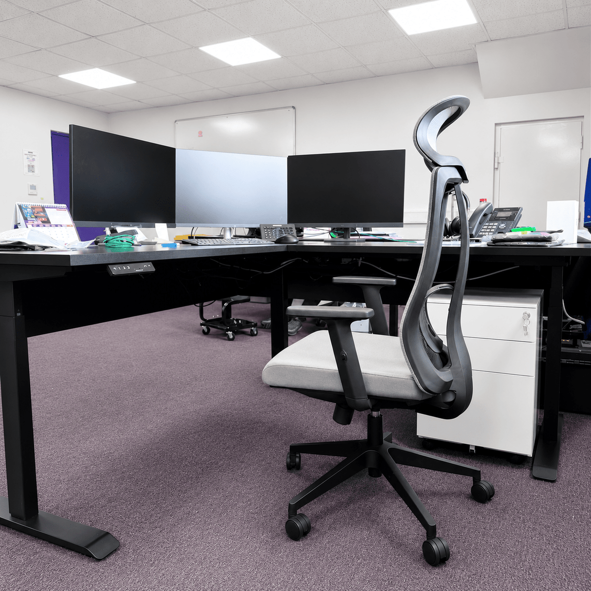 Ergonomic Office Chair Grey V2 - RackZone
