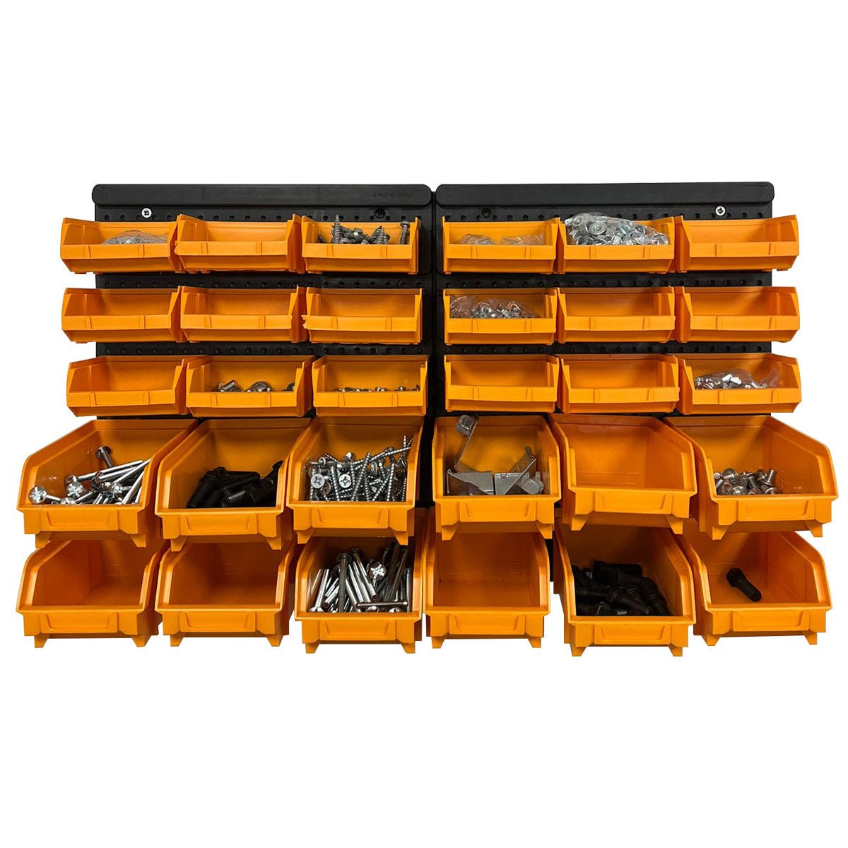 Wall Mounted Storage Parts Bins with Panel