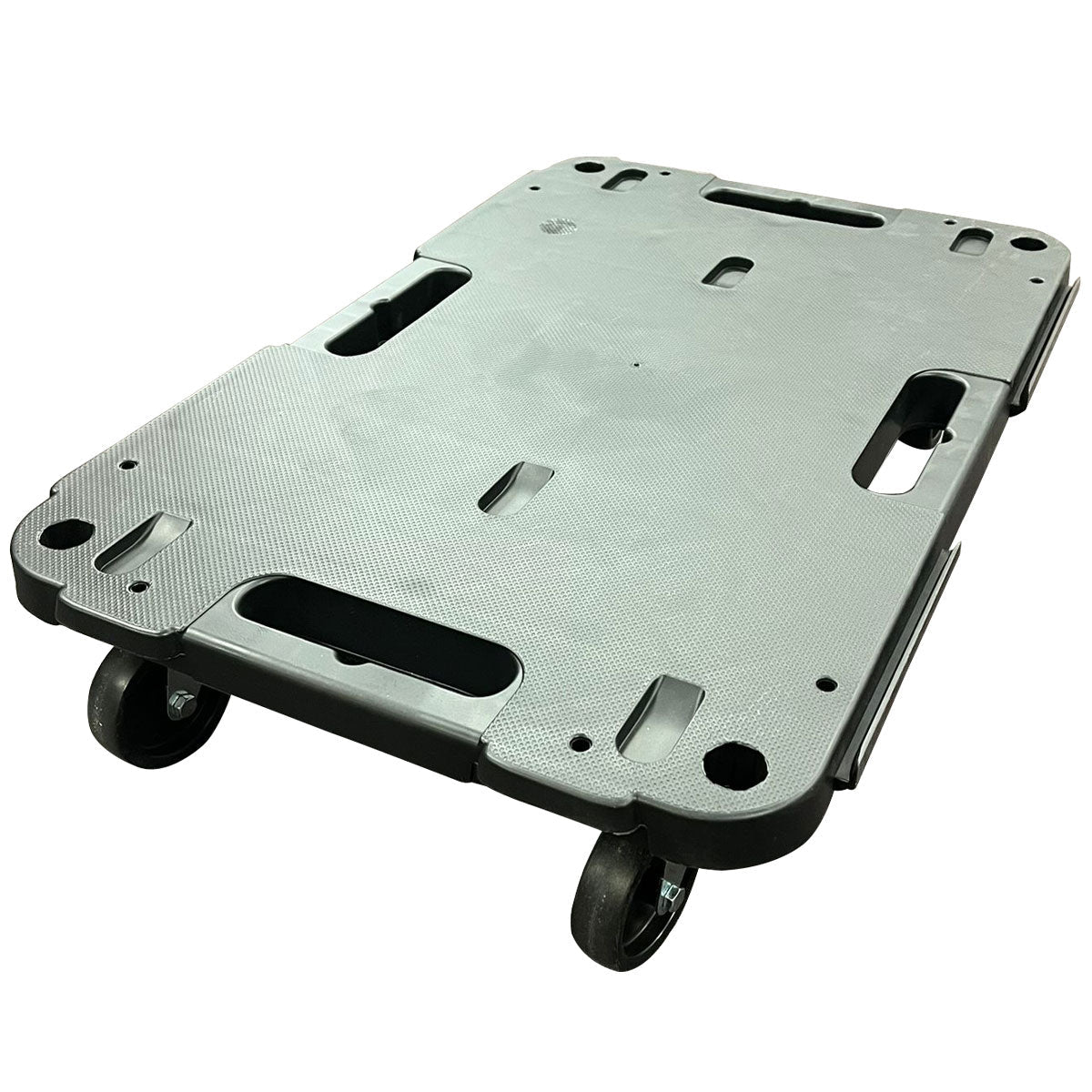 RackZone Plastic Dolly 120h x 600w x 400d with four wheels and hand grips.