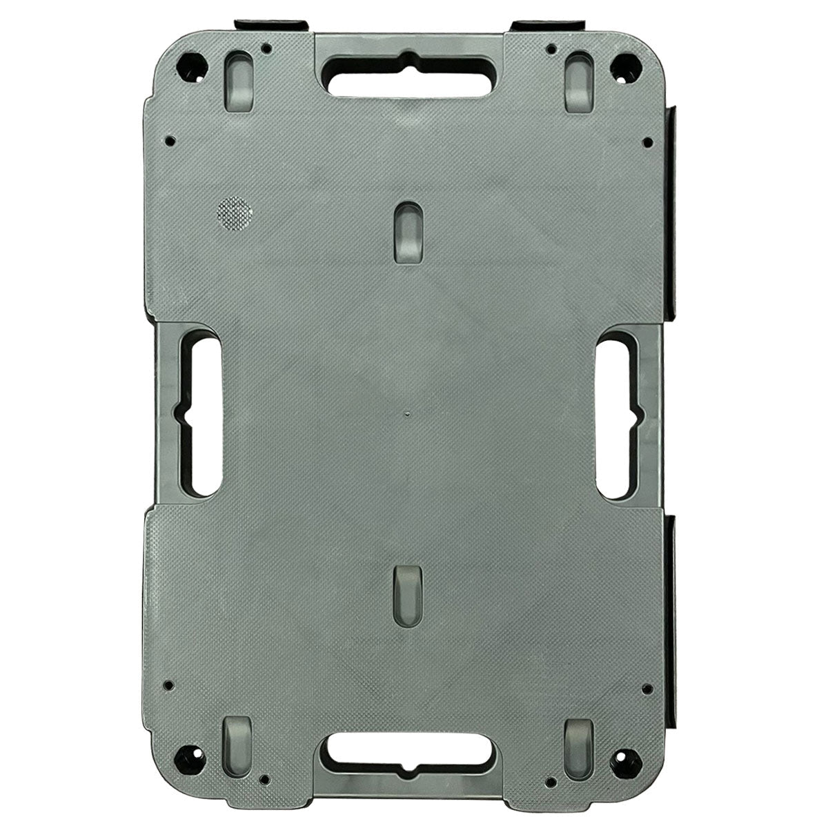 RackZone Plastic Dolly 120h x 600w x 400d with four cut-out handles.