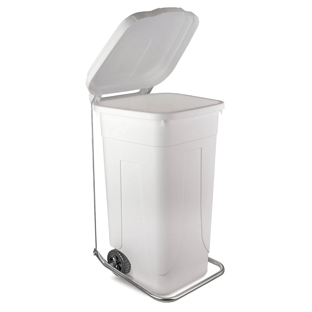 RackZone Wheelie Bin 100L with Pedal Kit for high-capacity waste disposal.