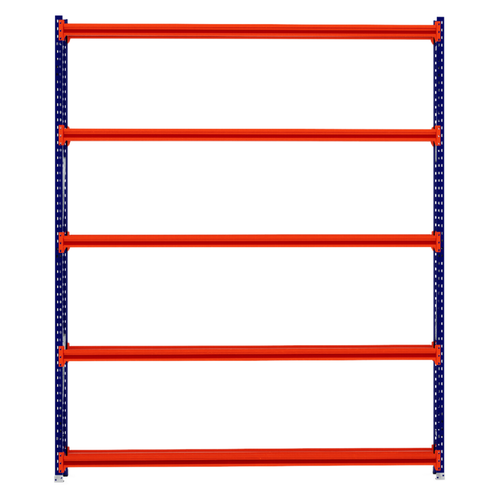 RackZone Tyre Racking 400mm Starter with blue frame, four orange beams.
