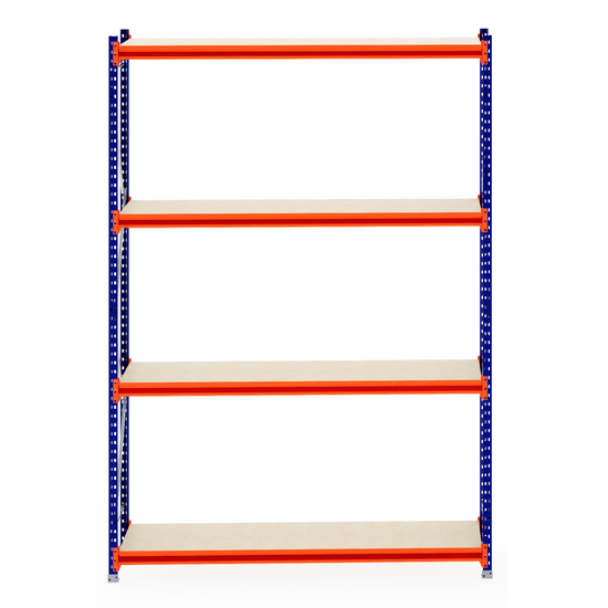 RackZone Longspan Shelving, 600mm deep, laminated timber, starter unit.