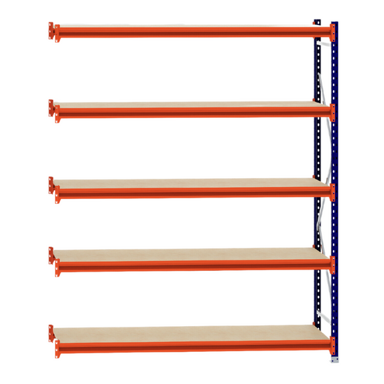 RackZone Longspan Extender, 600mm depth with laminated timber shelves.