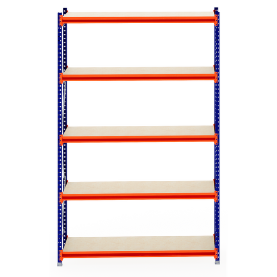 RackZone Longspan Shelving 600mm Starter with laminated timber shelves.