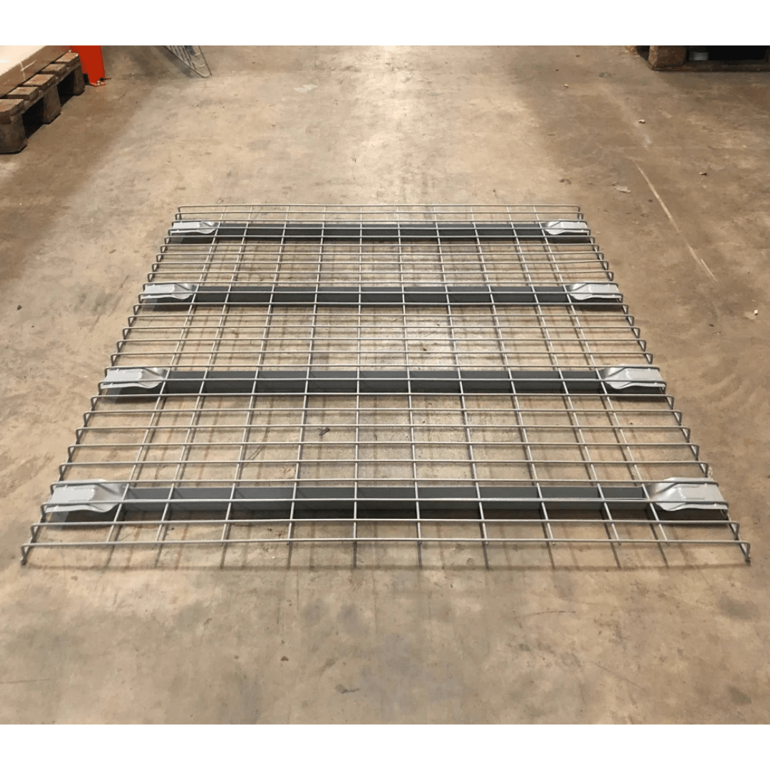 RackZone Mesh Deck Half Pallet (36) 1324x1110mm, 1000kg, lies flat on concrete.