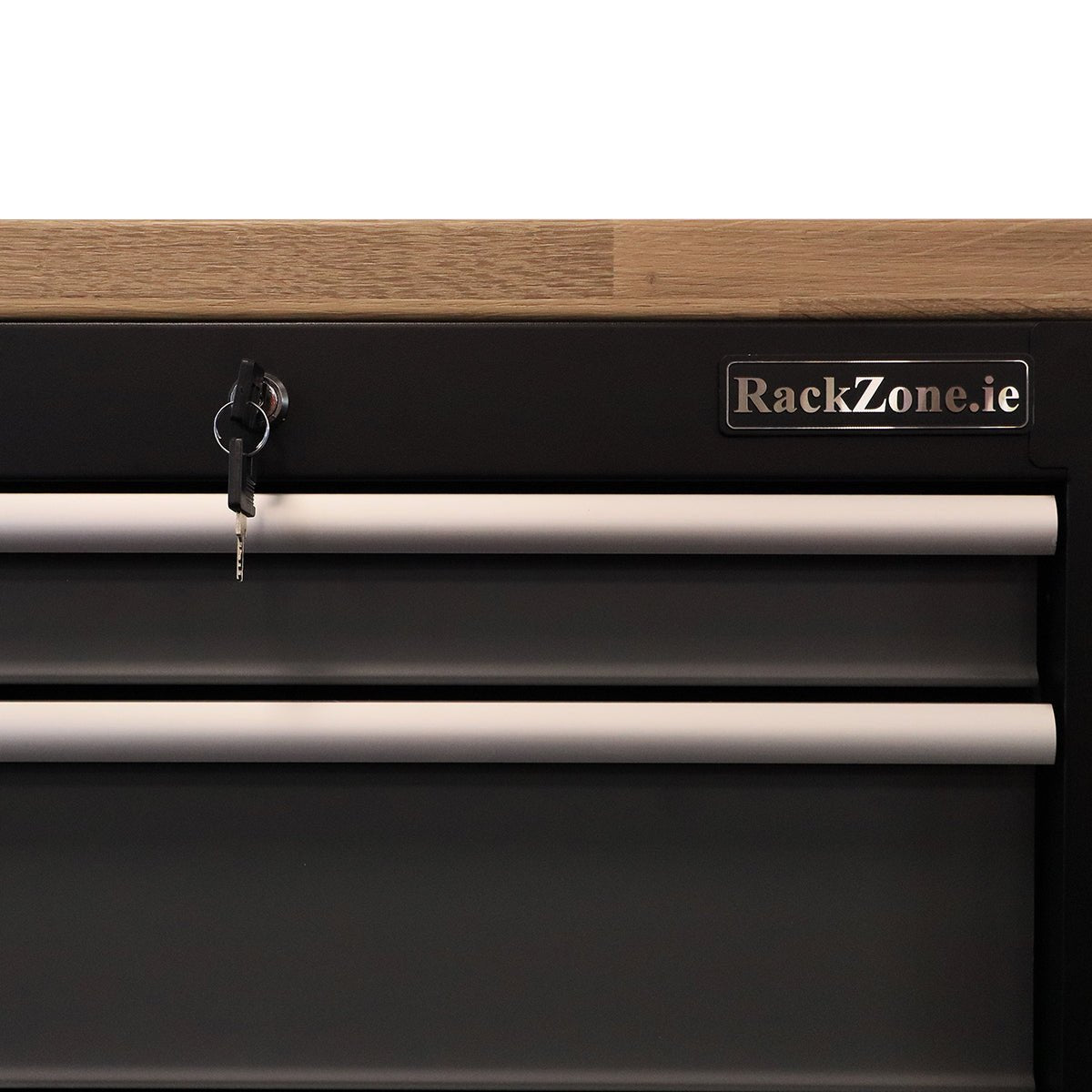 RackZone Modular Workstation System 1 drawer locked with keys and slides.