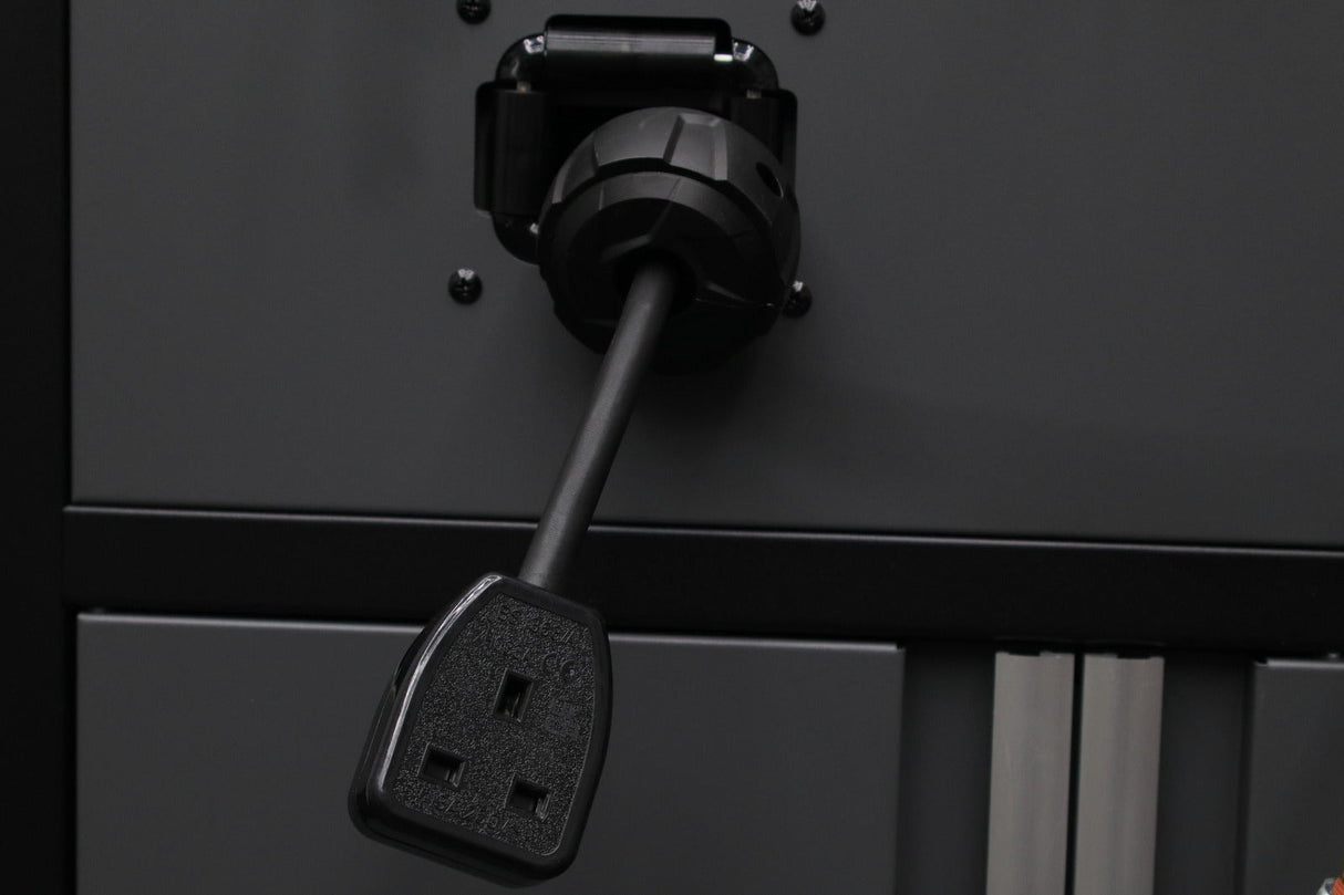Modular Workstation Air & Power Hose Reel base Cabinet - RackZone
