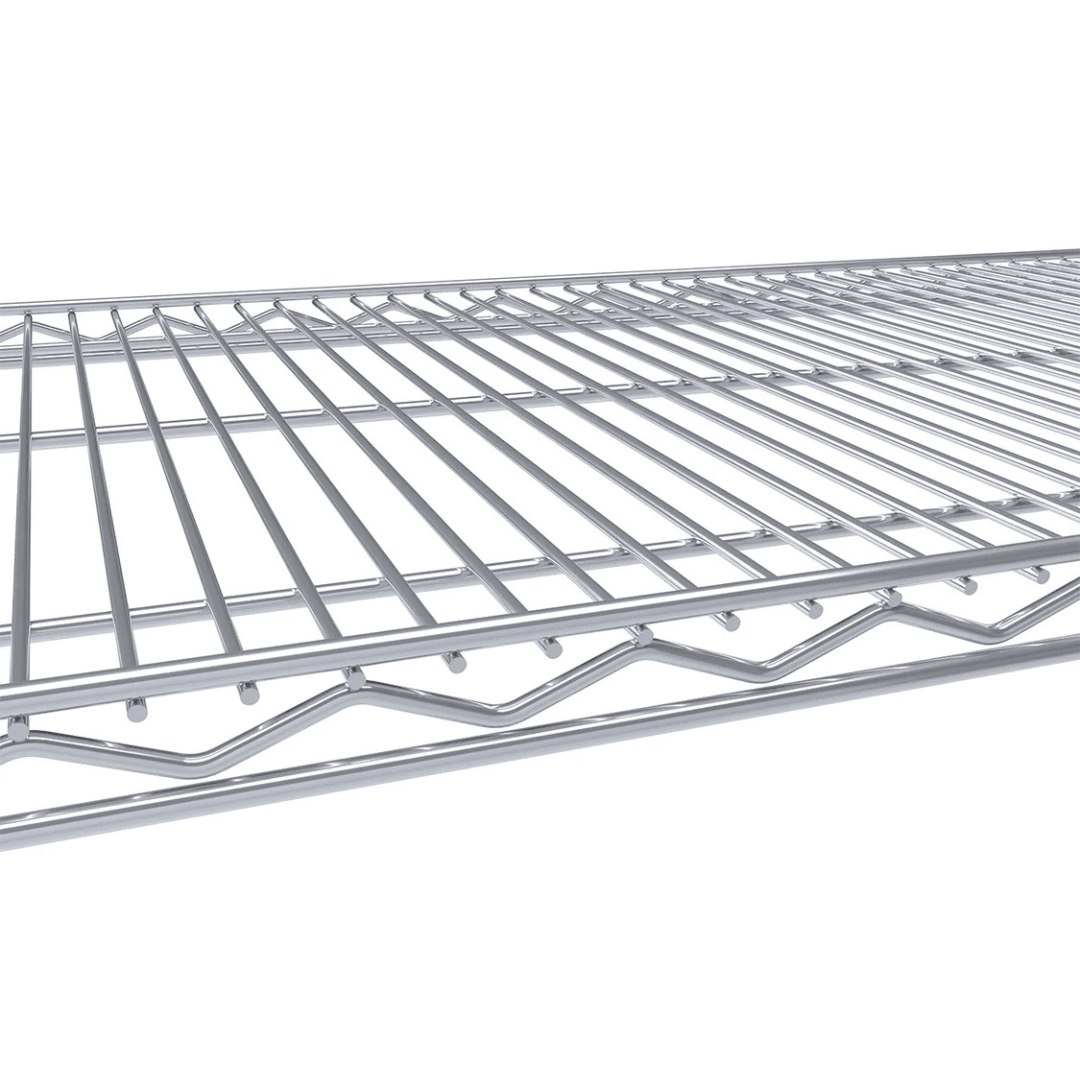 RackZone Wire Stainless Steel Shelving, 1830h x 1212w x 458d, 4 Level, 300kg UDL.