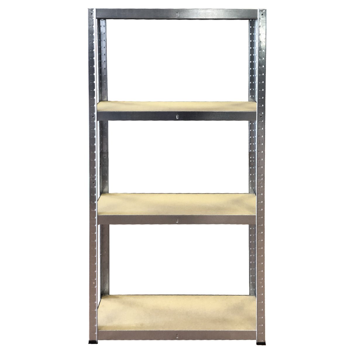 RackZone Economy Shelving 150kg UDL, 4 Level, Grey, 10 Bay, 1500h x 750w x 300d.